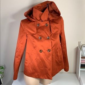 Terra Cotta Rain Coat.